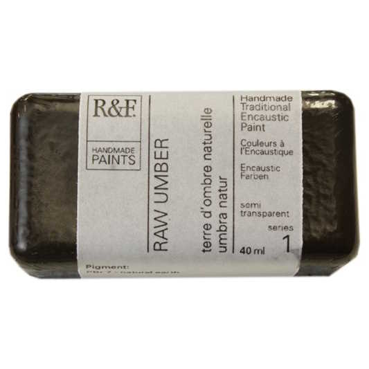 Enkaustická barva R&F 40ml – 1014 Raw Umber
