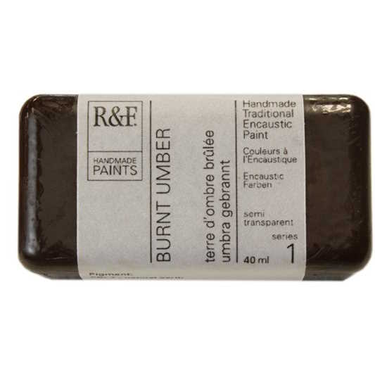 Enkaustická barva R&F 40ml – 1015 Burnt Umber