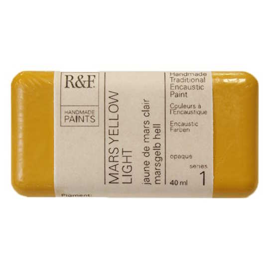 Enkaustická barva R&F 40ml – 1016 Mars Yellow Light