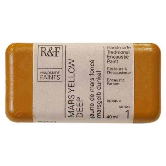Enkaustická barva R&F 40ml – 1017 Mars Yellow Deep