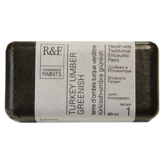 Enkaustická barva R&F 40ml – 101C Turkey Umber Greenish