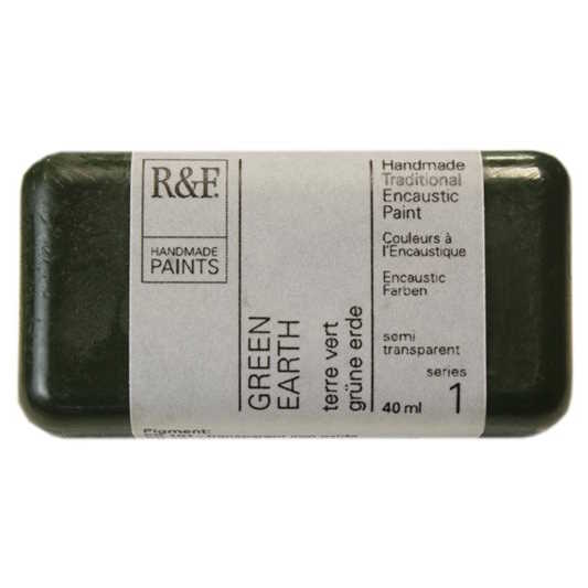Enkaustická barva R&F 40ml – 101D Green Earth