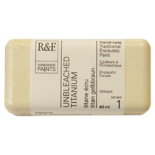 Enkaustická barva R&F 40ml – 101H Unbleached Titanium