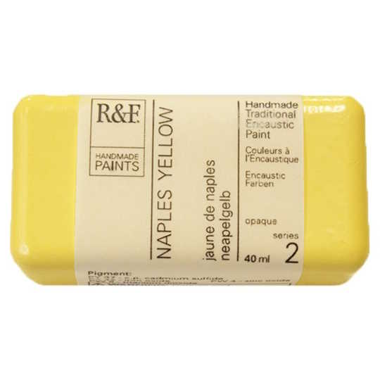 Enkaustická barva R&F 40ml – 1020 Naples Yellow
