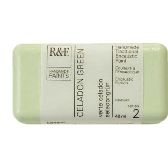 Enkaustická barva R&F 40ml – 102E Celadon Green