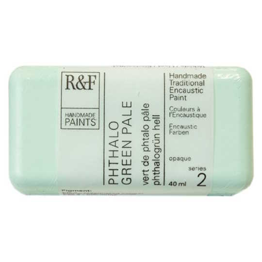 Enkaustická barva R&F 40ml – 102K Phthalo Green Pale