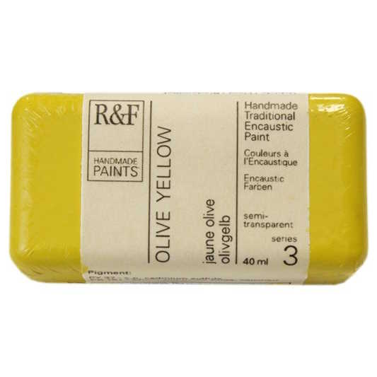 Enkaustická barva R&F 40ml – 103H Olive Yellow