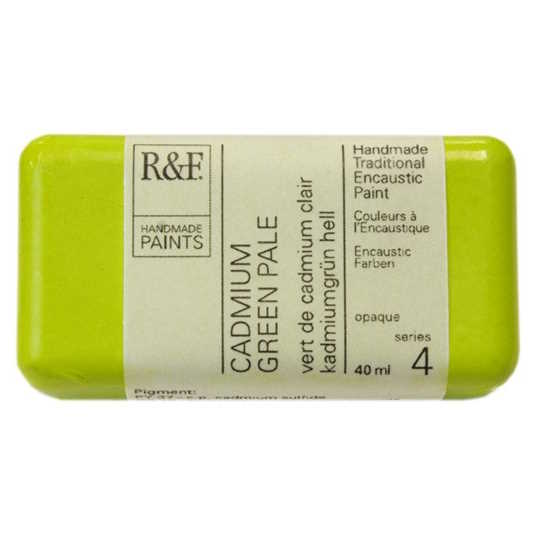 Enkaustická barva R&F 40ml – 1048 Cadmium Green Pale