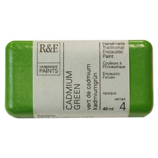 Enkaustická barva R&F 40ml – 1049 Cadmium Green