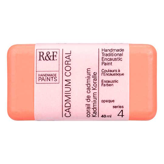 Enkaustická barva R&F 40ml – 104M Cadmium Coral