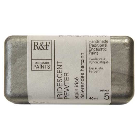Enkaustická barva R&F 40ml – 1083 Iridescent Pewter