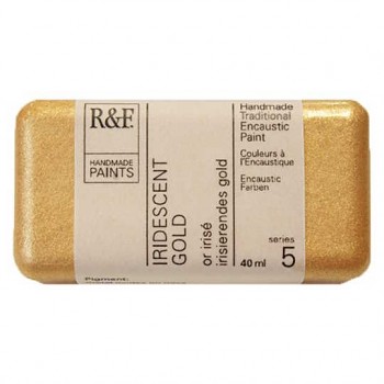 Enkaustická barva R&F 40ml – 1085 Iridescent Gold