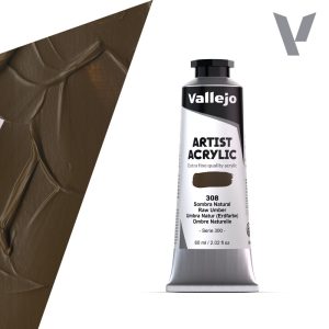 Akrylová barva Vallejo Artist 60ml – 308 Raw Umber
