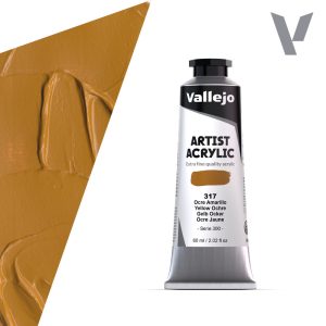 Akrylová barva Vallejo Artist 60ml – 317 Yellow Ochre