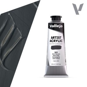Akrylová barva Vallejo Artist 60ml – 321 Dark Grey