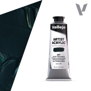 Akrylová barva Vallejo Artist 60ml – 407 Phtalo Green