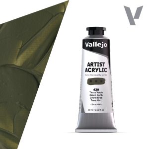 Akrylová barva Vallejo Artist 60ml – 420 Green Earth
