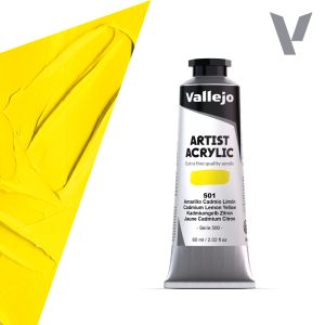 Akrylová barva Vallejo Artist 60ml – 501 Cadmium Lemon Yellow