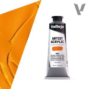 Akrylová barva Vallejo Artist 60ml – 502 Cadmium Orange Light