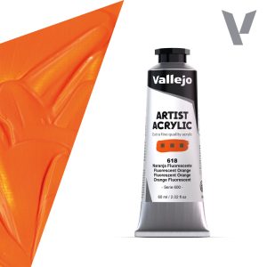 Akrylová barva Vallejo Artist 60ml – 618 Fluorescent Orange