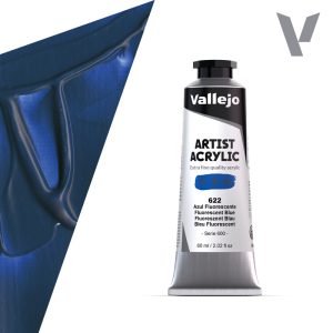 Akrylová barva Vallejo Artist 60ml – 622 Fluorescent Blue