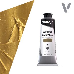 Akrylová barva Vallejo Artist 60ml – 702 Gold (Iridescent)