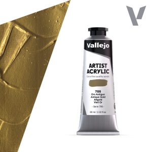 Akrylová barva Vallejo Artist 60ml – 705 Antique Gold