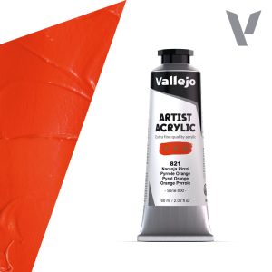 Akrylová barva Vallejo Artist 60ml – 821 Pyrrole Orange