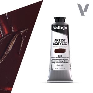 Akrylová barva Vallejo Artist 60ml – 824 Quinacridone Burnt Orange