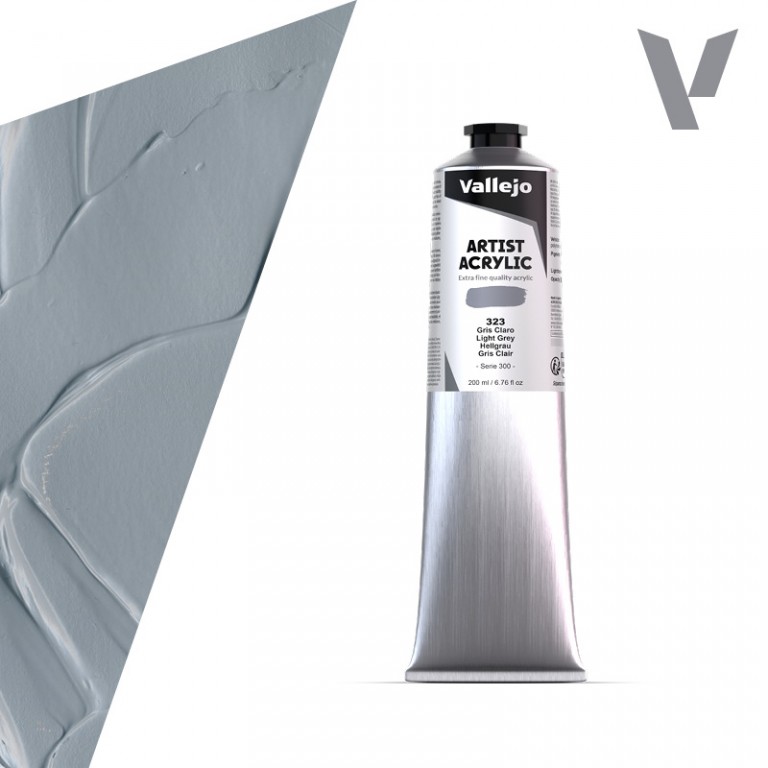 Akrylová barva Vallejo Artist 200ml – 323 Light Grey