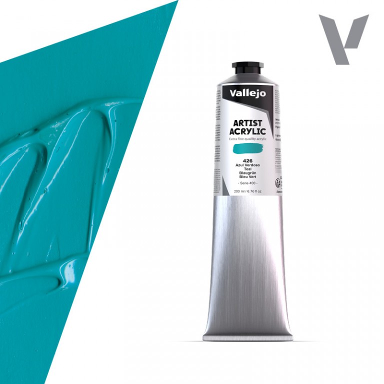 Akrylová barva Vallejo Artist 200ml – 426 Teal