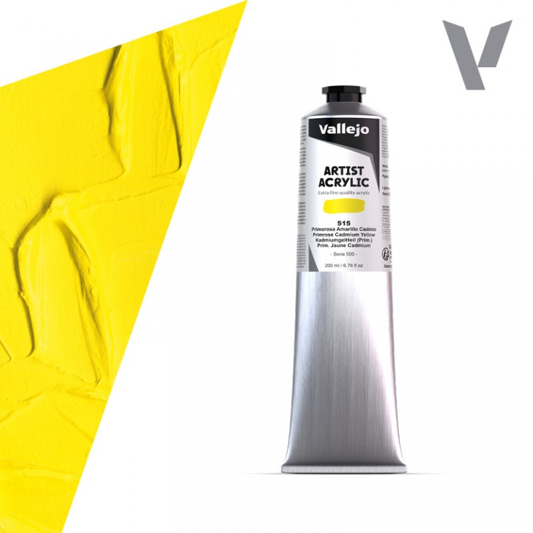 Akrylová barva Vallejo Artist 200ml – 515 Primrose Cadmium Yellow