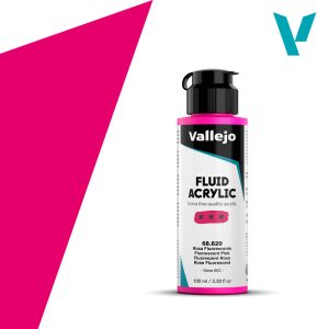 Akrylová barva Vallejo Fluid 100ml – 620 Fluorescent Pink