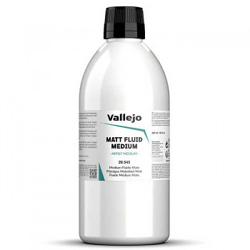 Matné médium pro akryl Vallejo Fluid 500ml