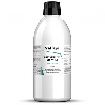 Saténové médium pro akryl Vallejo Fluid 500ml