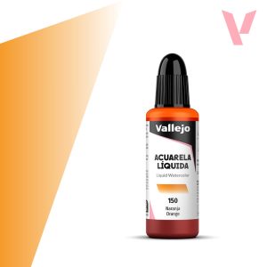 Tekutá akvarelová barva Vallejo 32ml – 150 Orange