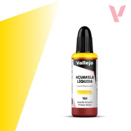 Tekutá akvarelová barva Vallejo 32ml – 160 Primary Yellow