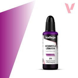 Tekutá akvarelová barva Vallejo 32ml – 270 Primary Magenta