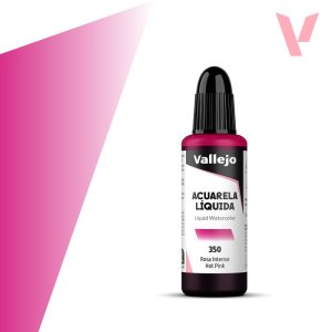 Tekutá akvarelová barva Vallejo 32ml – 350 Hot Pink