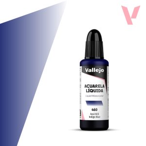 Tekutá akvarelová barva Vallejo 32ml – 460 Indigo Blue