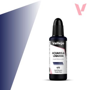 Tekutá akvarelová barva Vallejo 32ml – 470 Purple Blue