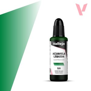 Tekutá akvarelová barva Vallejo 32ml – 520 Forrest Green