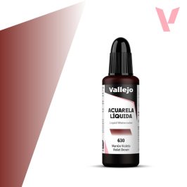 Tekutá akvarelová barva Vallejo 32ml – 630 Violet Brown