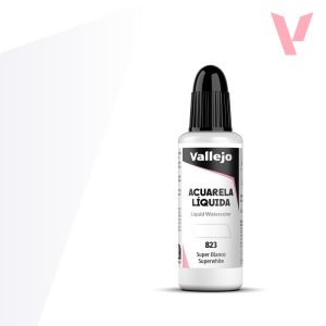 Tekutá akvarelová barva Vallejo 32ml – 823 Superwhite