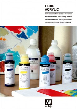 Vzorník tekutých akrylových barev Vallejo Fluid