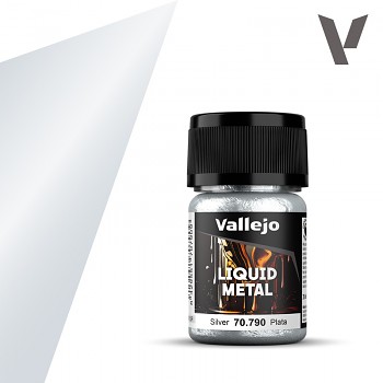Barva Vallejo Liquid Gold 35ml – 790 Silver