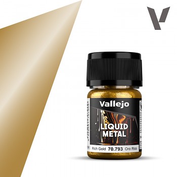 Barva Vallejo Liquid Gold 35ml – 793 Rich Gold