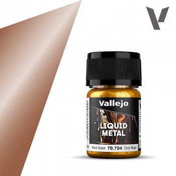 Barva Vallejo Liquid Gold 35ml – 794 Red Gold