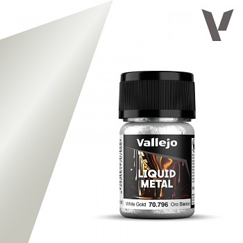 Barva Vallejo Liquid Gold 35ml – 796 White Gold