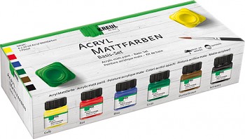 Sada akrylových barev Kreul Matt Basic 6x20 ml